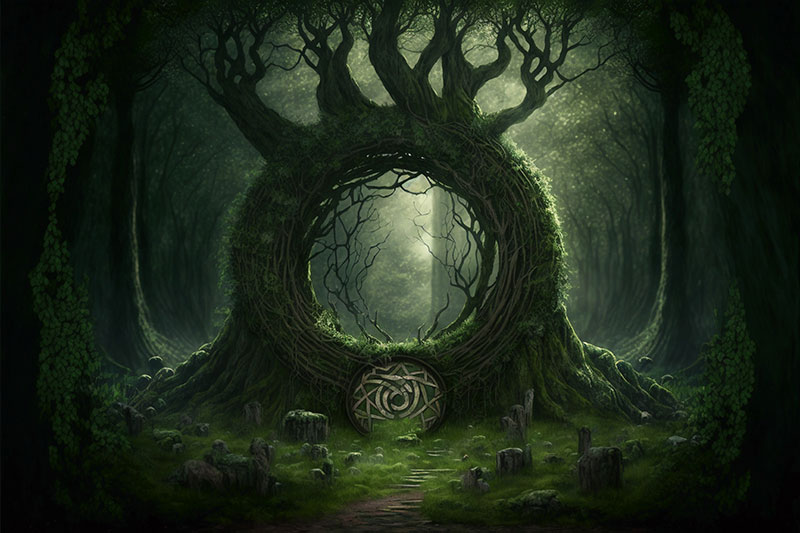 Ancient forest of druids
