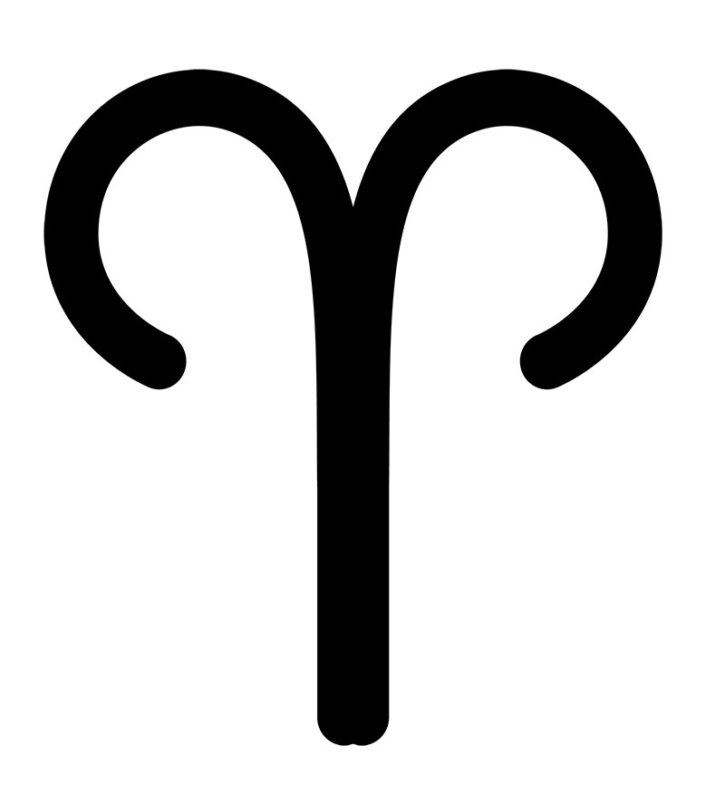 Symbole astrologique du Bélier