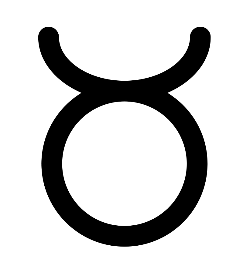 Symbole astrologique du Taureau