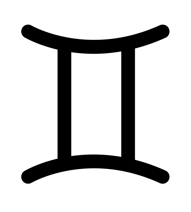 Symbole des Gémeaux en astrologie — source